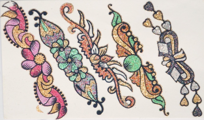 Комплект наклейок на тіло "Вензель"