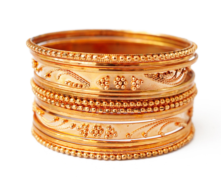 Комплект з 14 браслетів кільце мідь