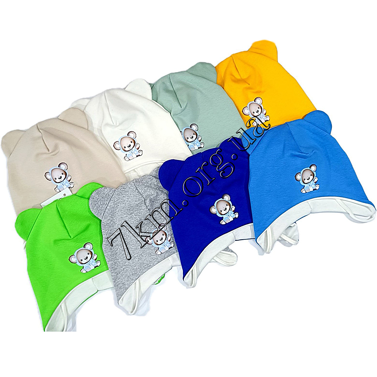 Шапка дитяча Оптом для хлопчиків "Ведмедик", фото 1