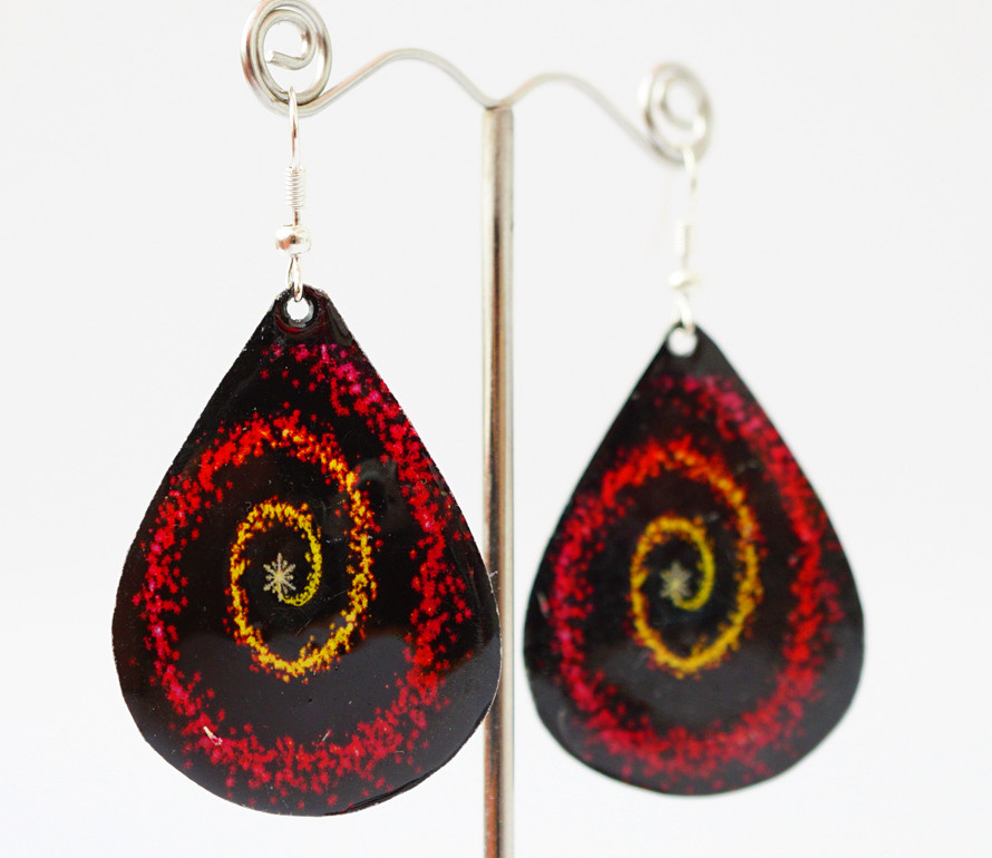 Сережки Хіппі Візерунок No2 Крапля