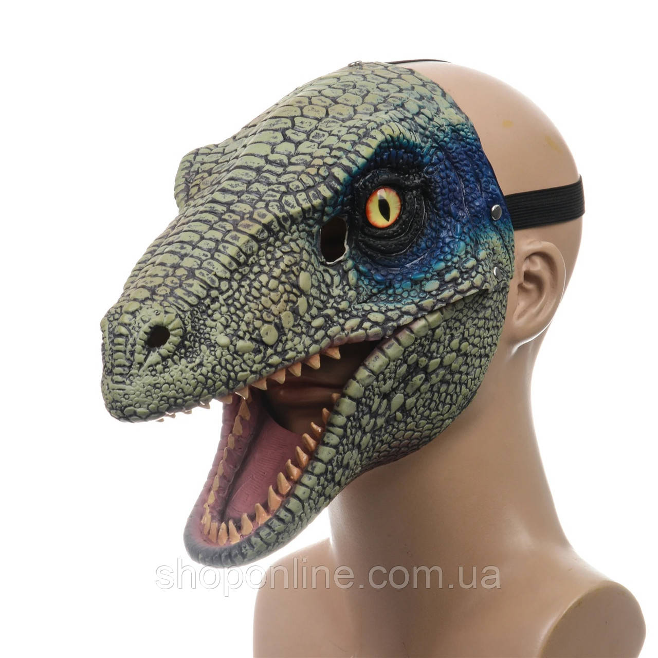 Маска Динозавра 3Д Для дітей і дорослих з Рухомою Щелепою й Реалістичними очима Jurassic World Dominion