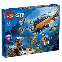 Конструктор Подлодка для глубоководных исследований City Exploration LEGO 60379, 842 детали, Vse-detyam