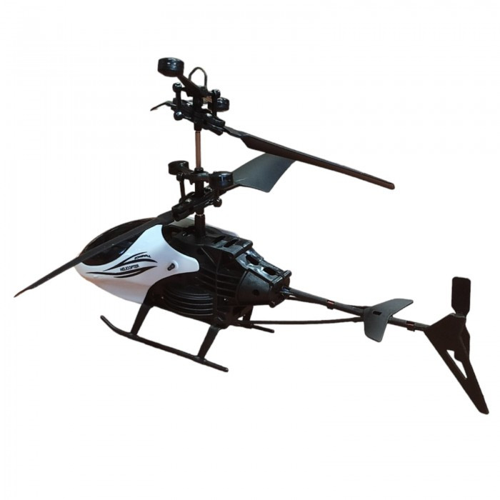 Вертолет на радиоуправлении 8899-1, аккумулятор, гироскоп, подсветка Чёрный с серым - фото 2 - id-p2099812254
