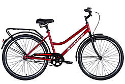 Велосипед ST 26" SPACE-049 рама- тормозная с багажником задн St с крылом ST2024 (рубіновий) ORG