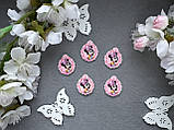 Кабошон "Мінні малютка в рожевому оздобленні" 2.5 х 3 см, 20 шт/уп. оптом, фото 4