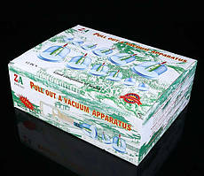 Набір масажних банок 12 штук із вакуумним пістолетом