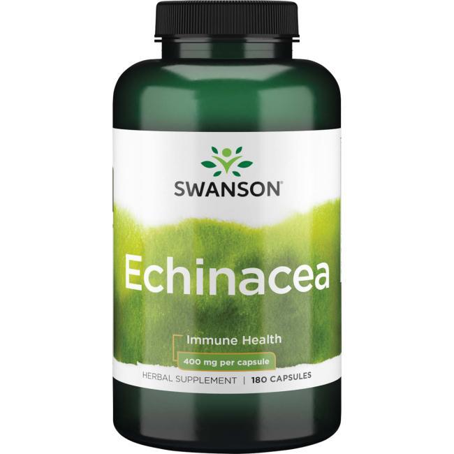 Ехінацея зміцнення імунітету, Echinacea, Swanson, 400 мг, 180 капсул, знижка