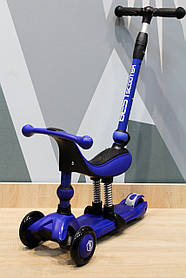 Самокат-велобіг 3в1 триколісний BS, Синій 27018