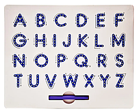 Доска учебная магнитная Английские буквы со стилусом Магнитный планшет magpad с шариками для детей