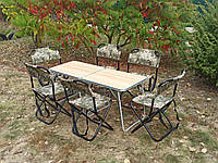Стіл для пікніка складаний стілець для кемпінгу "Кріпиш О2+6п" набір кемпінгових меблів для природи