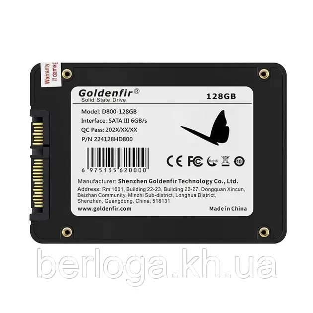 SSD накопичувач Goldenfir D800 128Gb