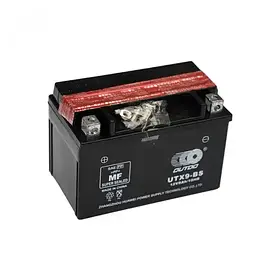 Акумулятор мото AGM (чорний) 12V 8 Ah (UTX9-BS) (L+)