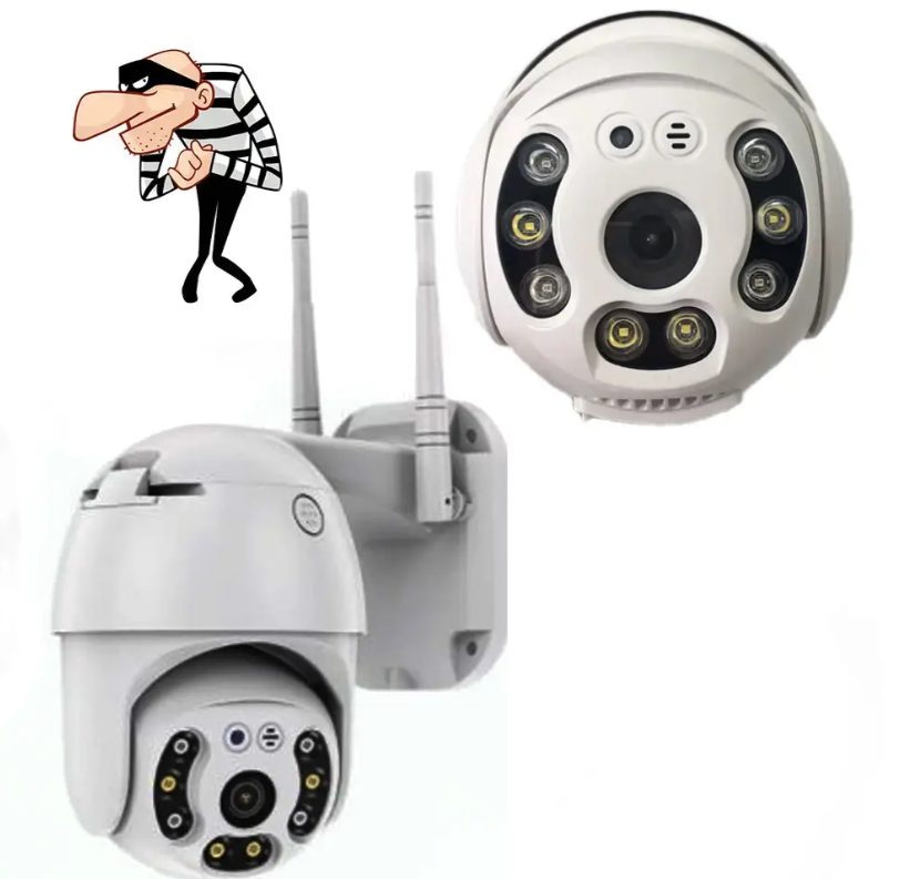 Вулична охоронна поворотна Wi-Fi камера PTZ xm 2mp, охоронна камера відеоспостереження для дому з віддаленим достом