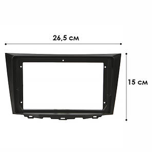 Перехідна рамка 9" Lesko Suzuki Kizashi 2009-2015 (6646) Сузукі Кізаші, фото 4