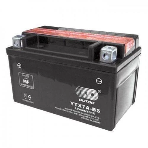 Акумулятор мото 12V 6 Ah (YTX 7A-BS) сух. без електрол.