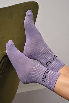 Шкарпетки жіночі демісезонні фіолетового кольору розмір 36-40 172853M
