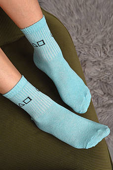 Шкарпетки жіночі демісезонні бірюзового кольору розмір 36-40 172859M