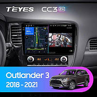 Teyes CC3 2K Mitsubishi Outlander 3 III GF0W GF0W GG0W 2018 - 2021 10" Штатная магнитола