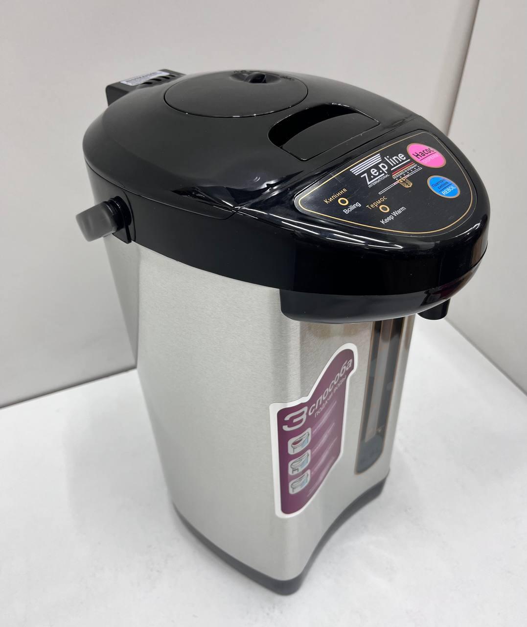 Електричний термопот Zepline 087, чайник-термос із підігрівом на 6л 800Вт, фото 1
