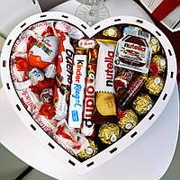 Смачний подарунковий набір, подарунковий бокс із солодощами, Солодкий бокс для дружини, Подарункові набори солодощів