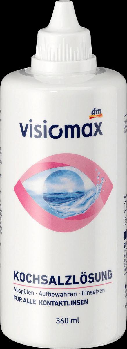 Сольовий розчин для догляду за контактними лінзами Visiomax, 360 мл., Німеччина, фото 1