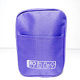 Косметичка несесер бузкова з відділеннями на блискавці, фото 3