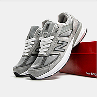 Кроссовки NB 990 V5 Grey White унисекс