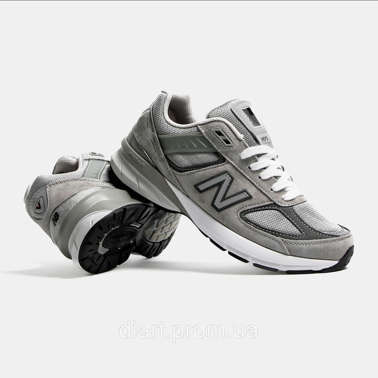 Кроссовки NB 990 V5 Grey White унисекс - фото 5 - id-p2099892892