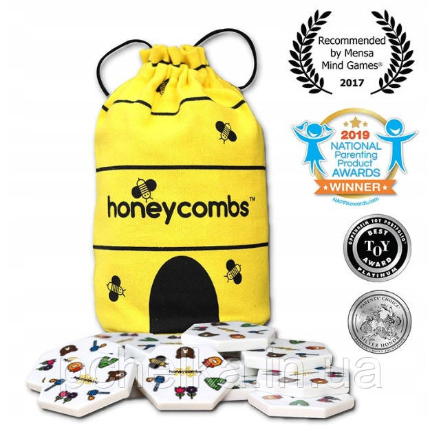 Настольная игра - головоломка Honeycombs/ Соты для всей семьи на логику, принцип домино