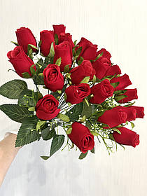 Штучні троянди. Букет штучних троянд (24 бутони, 43 см, преміум)