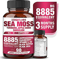 Премиальная мощная смесь для поддержки иммунной системы Nootrilabs Naturals Sea Moss 90 капсул