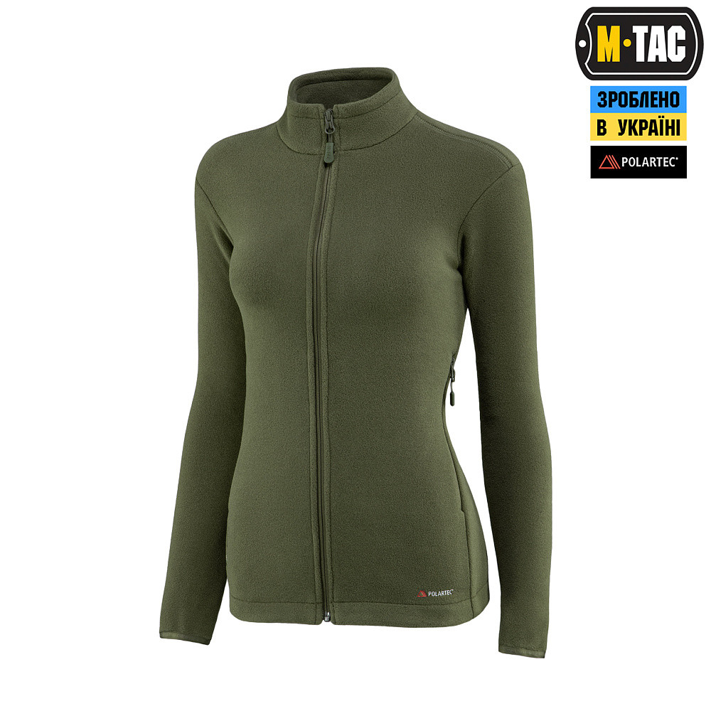 M-Tac жіноча тепла флісова кофта хакі на блискавці Nord Fleece Lady Army Olive - фото 1 - id-p2099905676
