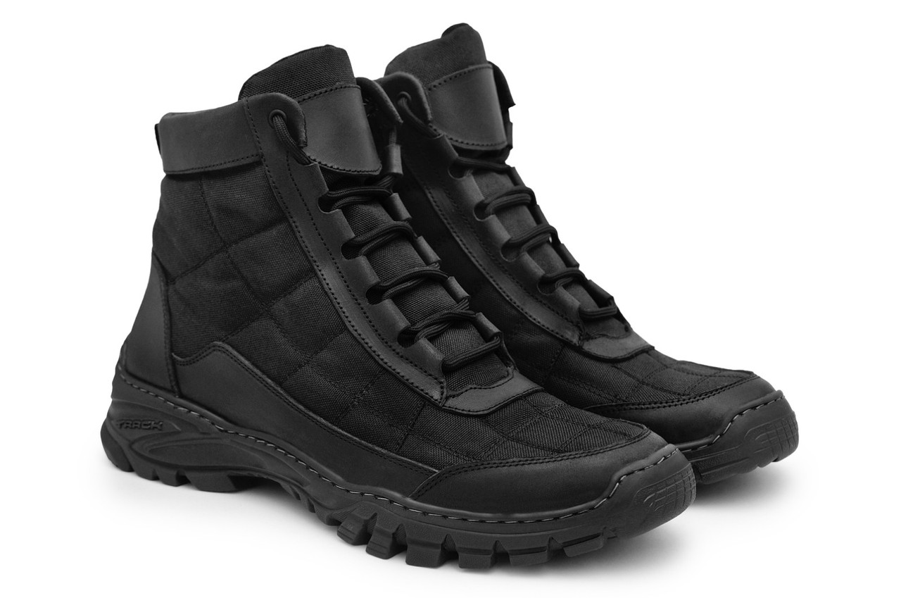 Берці чоловічі шкіряні великих розмірів Taurus 577 Black