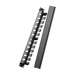 Стійка для прокладання кабелів Ethernet Ugreen 24-Port Black (NW128)