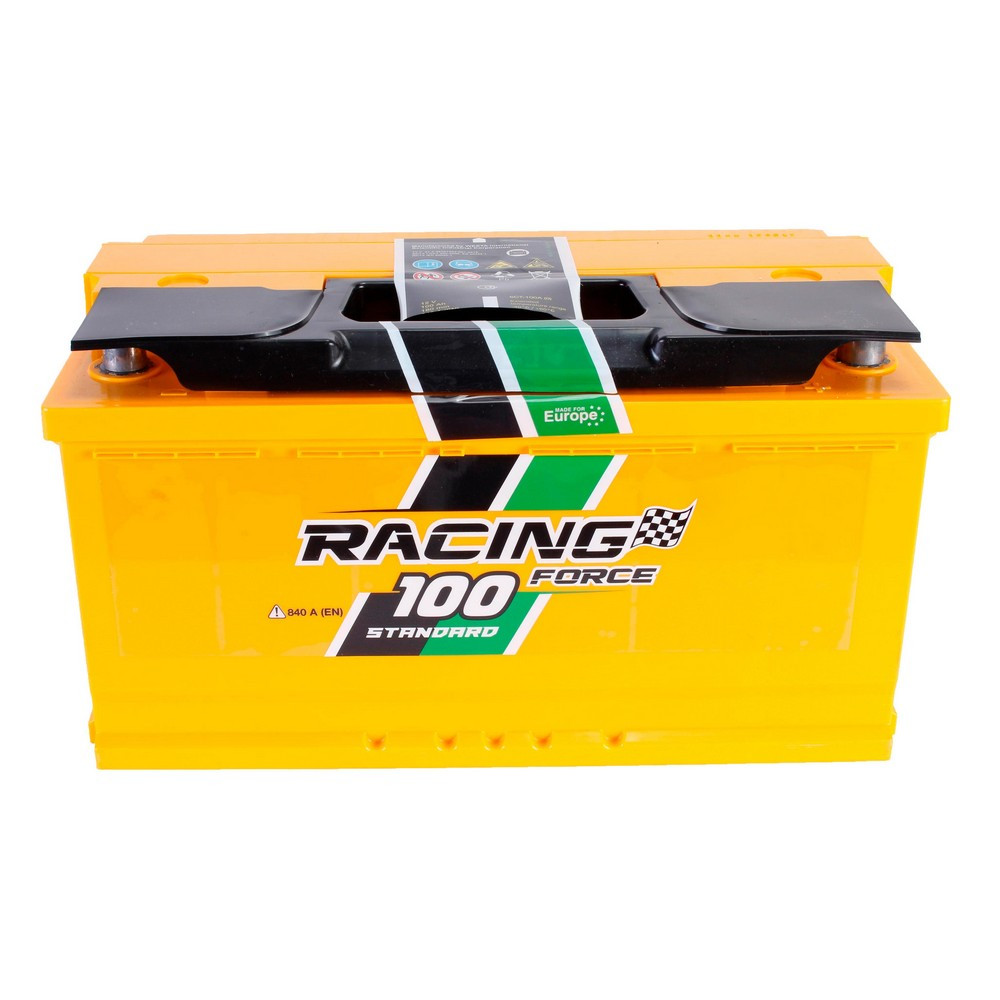 Акумулятор автомобільний FORCE RACING STANDART 100 Ah (R+) (840A) STANDART