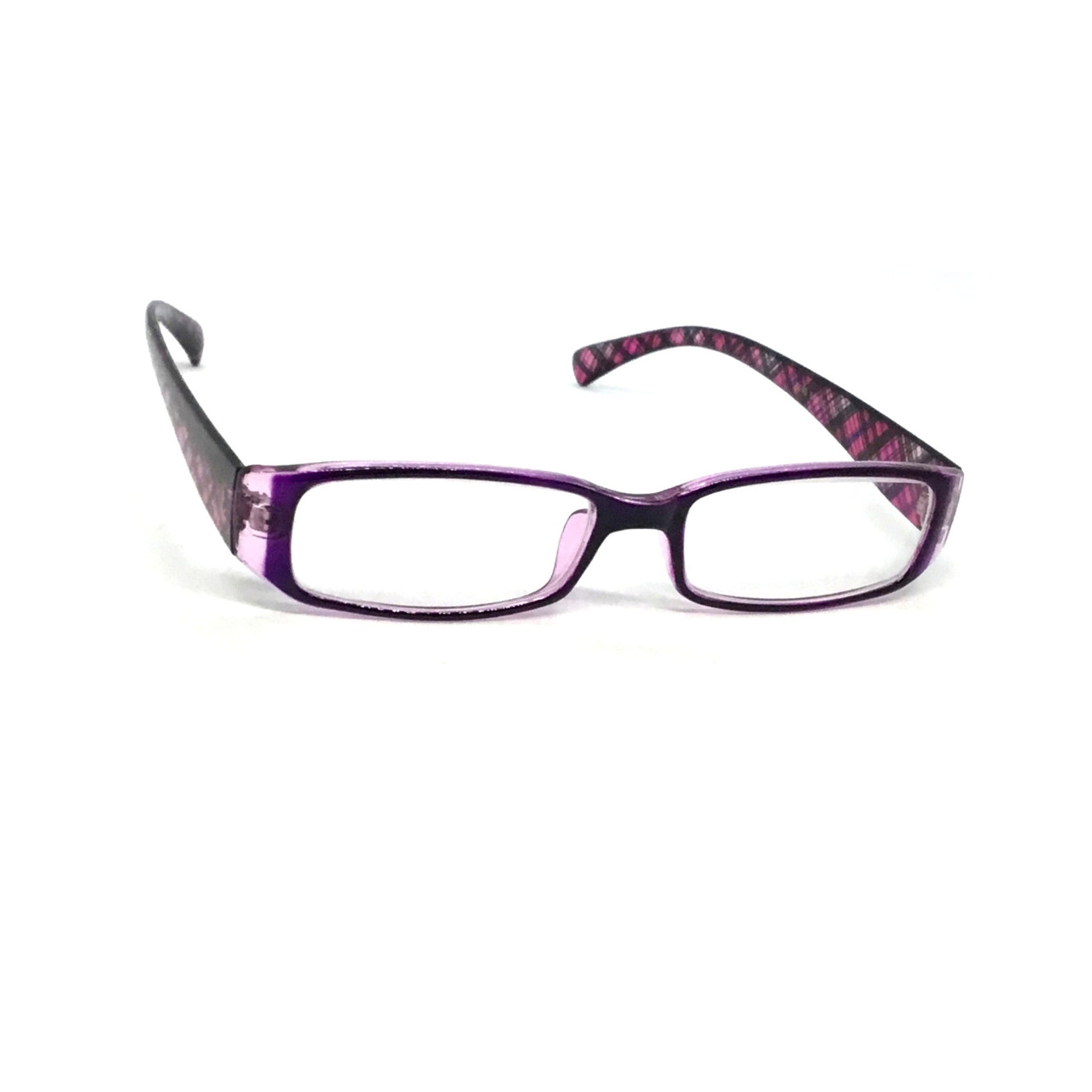 Компьютерні окуляри 6140 бузкові зі скляною лнзою