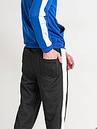 Чоловічий спортивний костюм з лампасами, у синьо-чорному кольорі, стильний комплект штани+кофта, М-3XL, фото 4