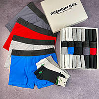 Комплект боксерів з 5 пар + 18 пар шкарпеток у фірмовій коробці