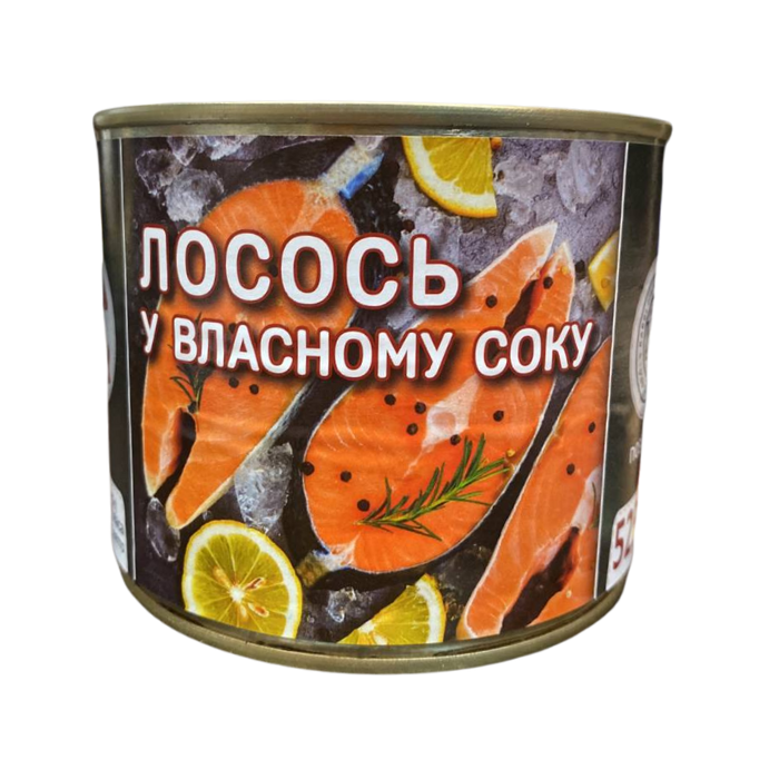 Лосось у власному соку, 525 г