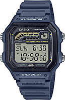 Мужские Часы Casio WS-1600H-2A - японские оригинальные кварцевые часы, Гарантия 24мес.