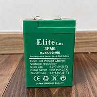 Акумулятор Elite lux 6v 6ah/20HR для ліхтарика та дитячого електромобіля