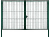 Розпашні ворота із зварної сітки в полімерному покритті (RAL 6005, 7016, 8017)