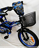 Дитячий Велосипед Racer-Boy 18 дюймів  синій, фото 6