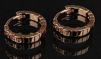 Серьги классические, маленькое кольцо, английский замок 000036