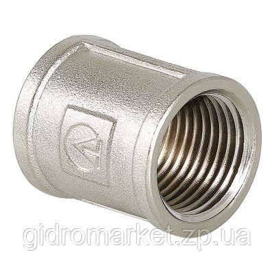 Муфта Valtec 1/2" Нікель