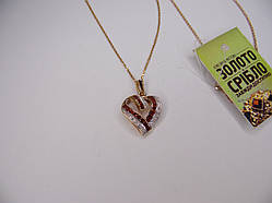 Ланцюг золотий з підвіскою з діамантами, вага 5,62 грам, 56 см.