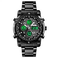 Часы наручные мужские SKMEI 1389BK BLACK, водонепроницаемые мужские часы. Цвет: черный