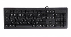 Клавіатура A4-Tech KR-83 USB, чорна, 104клав, Великий Enter Comfort Rounded Edge keyboard X-slim