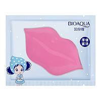 Ма ска патчи для гу б с черникой Bioaqua Blueberries Moisturizing Lips Ma sk 8 г