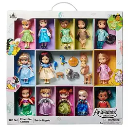 Великий подарунковий набір ляльок Disney animators Collection Mini міні аніматор сет